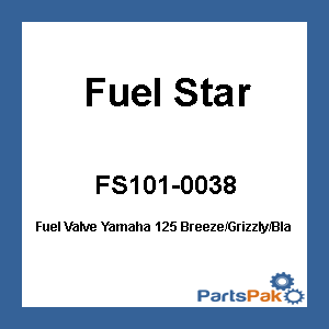 Fuel Star FS101-0038; Fuel Valve Fits Yamaha 125 Breeze/Grizzly/Blaster