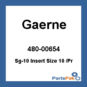 Gaerne 4651-001-10; Sg-10 Insert Size 10 (Pair)