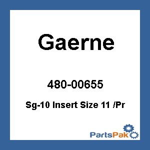 Gaerne 4651-001-11; Sg-10 Insert Size 11 (Pair)
