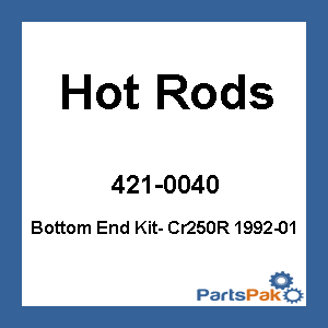 Hot Rods CBK0040; Bottom End Kit- Cr250R 1992-01