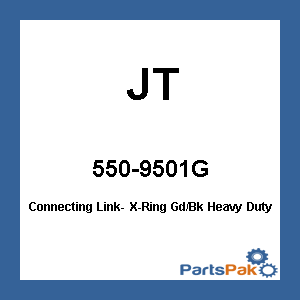 JT JTC525X1RGBRL; Connecting Link- X-Ring Gd / Bk Heavy Duty- Expert Series