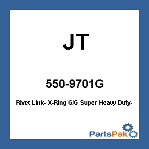 JT JTC520Z1RGGRL; Rivet Link- X-Ring G / G Super Heavy Duty- Expert Series