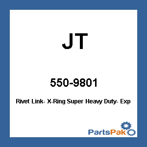 JT JTC525Z3RL; Rivet Link- X-Ring Super Heavy Duty- Expert Series