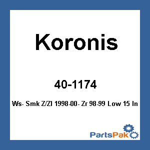 Koronis 450-174-03; Windshield Smoke Z / Zl 1998-00- Zr 98-99 Low 15 Inch
