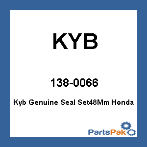 KYB 110014800502; Kyb Genuine Seal Set48Mm Fits Honda