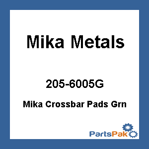Mika Metals GREEN; Injection Molded Bar Pad Big Bike (Green)