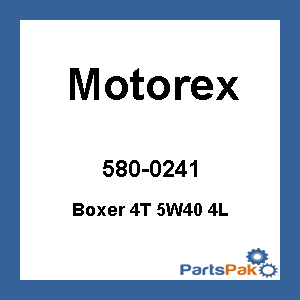 Motorex 113232; Boxer 4T 5W40 (4 Liters)