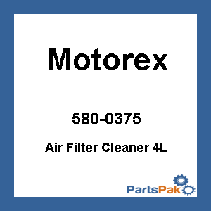 Motorex 102400; Air Filter Cleaner 4L