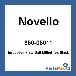 Novello NIL-INS5GB; Texas Maryland Inspection Plate Ball Milled Black