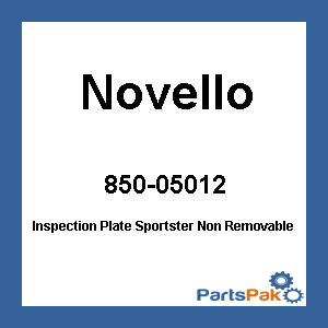 Novello DN-INS9; Non-Removable Inspection Plate Fits Sportster Models