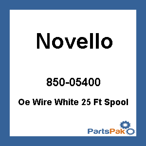 Novello DN-WHW1; Factory Coded Wire Spool White 25'