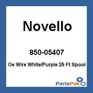 Novello DN-WHW8; Factory Coded Wire Spool White / Purple 25'