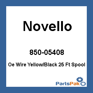 Novello DN-WHW9; Factory Coded Wire Spool Yellow / Black 25'