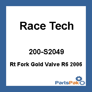 Race Tech FMGV S2049; Rt Fork Gold Valve R6 2006