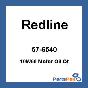 Redline 11704; 4T Motor Oil 10W-60 1 Qt