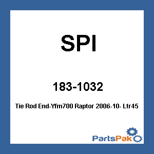 SPI AT-08566; Tie Rod End-Yfm700 Raptor 2006-10- Ltr450 2008-10 +