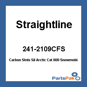 Straightline 241-2109CFS; Carbon Stainless Sil Fits Artic Cat 800 Snowmobile