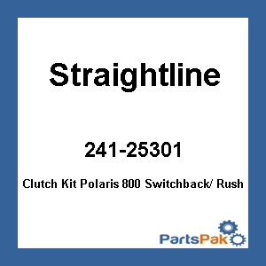 Straightline 123-139; Clutch Kit Fits Polaris 800 Switchback / Rush 0-3 000 Ft+ Snowmobile