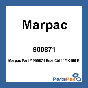 Marpac 900871; Boat Cbl 14/2X100 Blk/Wh
