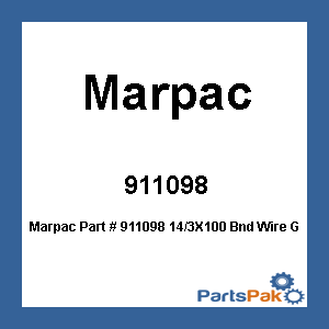 Marpac 911098; 14/3X100 Bnd Wire G-Y-Br