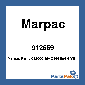 Marpac 912559; 16/4X100 Bnd G-Y-Br-W