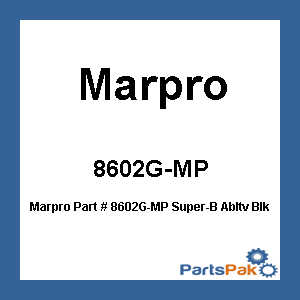 MarPro 8602G-MP; Super-B Ablative Black 45 Bottom Paint (1 Gallon)