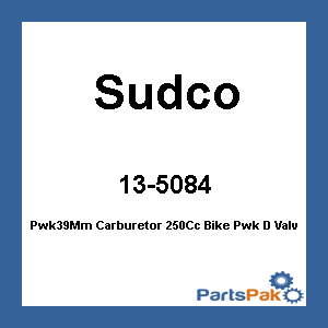 Sudco 016-155; Pwk39Mm Carburetor 250Cc Bike Pwk D Valve