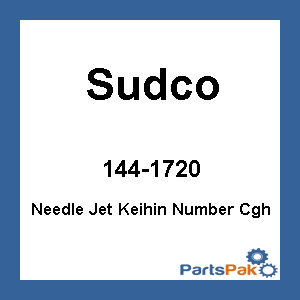 Sudco 144-1720; Needle Jet Keihin Number Cgh