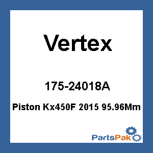 Vertex 24018A; Piston Kx450F 2015 95.96Mm