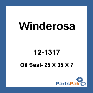 Winderosa 501329; Oil Seal- 25 X 35 X 7