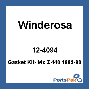 Winderosa 12-4094; Gasket Kit- Mx Z 440 1995-98