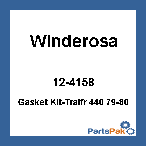 Winderosa 12-4158; Gasket Kit-Tralfr 440 79-80