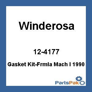 Winderosa 12-4177; Gasket Kit-Frmla Mach I 1990