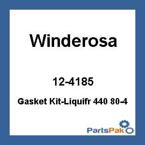 Winderosa 12-4185; Gasket Kit-Liquifr 440 80-4