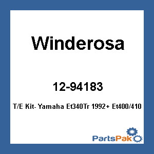 Winderosa 710301; T/E Kit- Fits Yamaha Et340Tr 1992+ Et400/410 1992-95