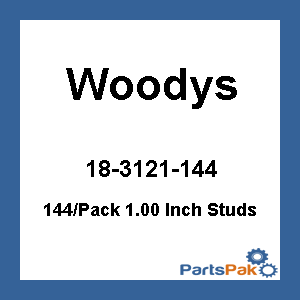 Woodys SSP-1005-C; Signature Series Stud 1.00-inch 144-Pack