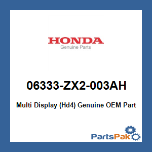 Honda 06333-ZX2-003AH Multi Display (Hd4); 06333ZX2003AH