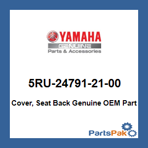 Yamaha 5RU-24791-21-00 Cover, Seat Back; 5RU247912100