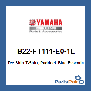 Yamaha T-Shirt Herren Paddock Blau T-Shirt Original Yamaha