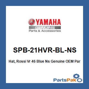 Yamaha SPB-21HVR-BL-NS Hat, Rossi Vr 46 Blue Ns; SPB21HVRBLNS