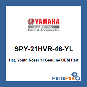 Yamaha SPY-21HVR-46-YL Hat, Youth Rossi Yl; SPY21HVR46YL