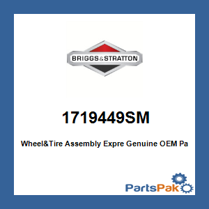 Briggs & Stratton 1719449SM Wheel&Tire Assembly Expre