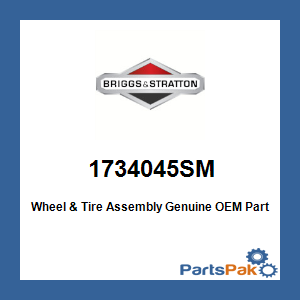 Briggs & Stratton 1734045SM Wheel & Tire Assembly