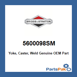 Briggs & Stratton 5600098SM Yoke, Caster, Weld
