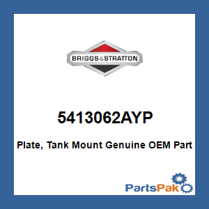 Briggs & Stratton 5413062AYP Plate, Tank Mount
