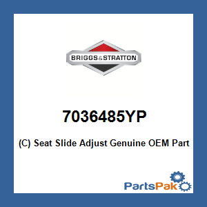 Briggs & Stratton 7036485YP (C) Seat Slide Adjust