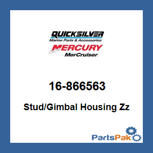 Quicksilver 16-866563; Stud/Gimbal Housing Zz