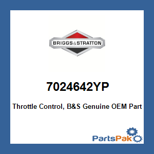 Briggs & Stratton 7024642YP Throttle Control, B&S