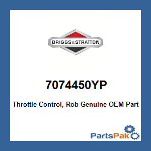 Briggs & Stratton 7074450YP Throttle Control, Rob