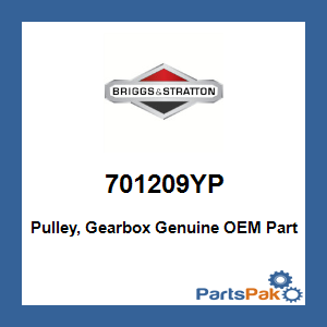 Briggs & Stratton 701209YP Pulley, Gearbox